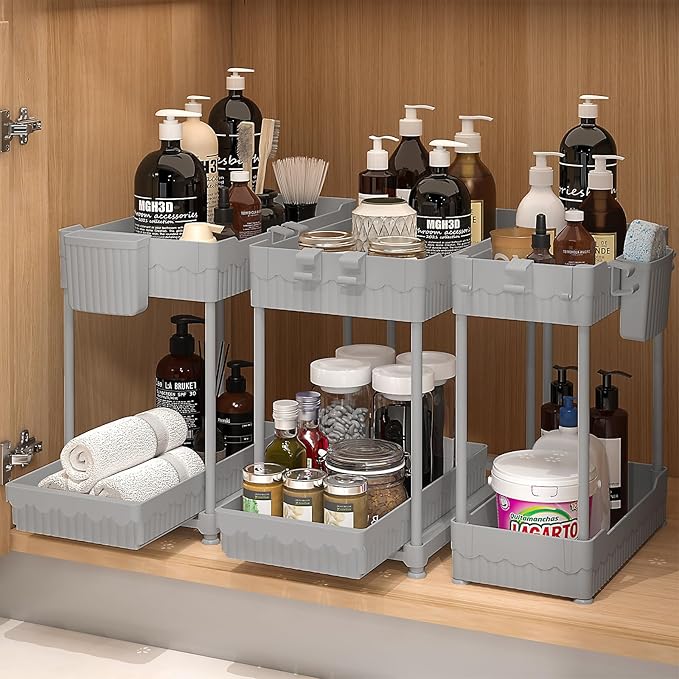 Bathroom Counter Organizer,Bathroom Counter Shelf,Bathroom Organizers,Under Sink Organizer,Cologne Organizer For Men,Cologne Cabinet,Father Day Gift for Dad(Acacia 3 Tier)