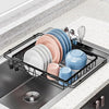 Seropy Roll Up Dish Drying Rack, Over the Sink Dish Drying Rack Kitchen Rolling Dish Drainer, Foldable Sink Rack Mat Stainless Steel Wire Dish Drying Rack for Kitchen Sink Counter Storage 17.5x11.8