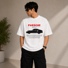 Porsche Inspired Premium Drop Shoulder T-Shirt - Oversized Streetwear | Alvix Mart
