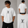 White Drop Shoulder Ribbed T-Shirt for Men – Premium Everyday Wear | Alvix Mart