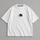 White Drop Shoulder Ribbed T-Shirt for Men – Oversized Streetwear Tee | Alvix Mart