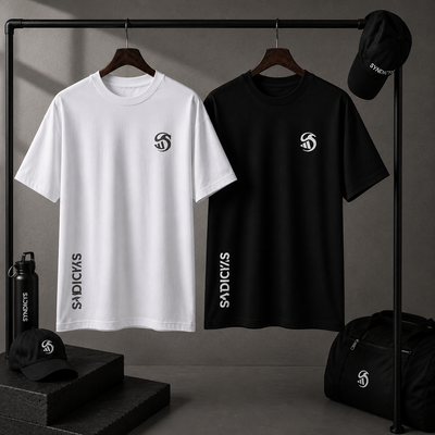 Premium Pack of 2 Micro T-Shirts – Black & White | Alvix Mart