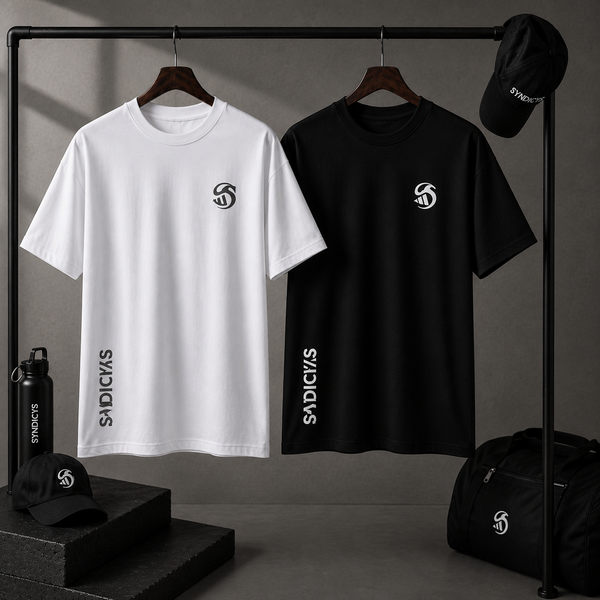 Premium Pack of 2 Micro T-Shirts – Black & White | Alvix Mart