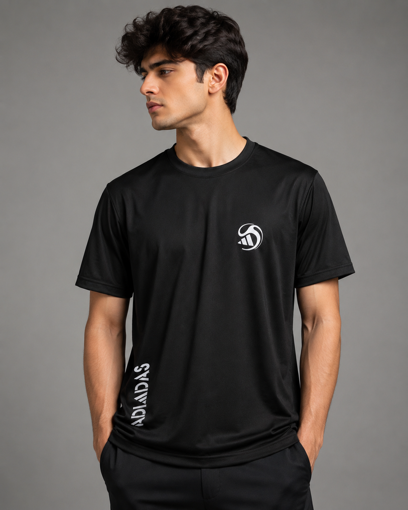 Premium Black Crew Neck T-Shirt for Men – Everyday Casual Wear | Alvix Mart